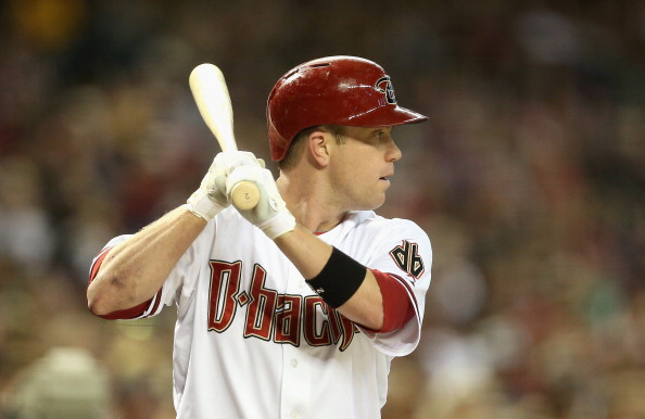 PHOENIX, AZ - JUNE 20:  Aaron Hill #2 of the Arizona Diamondbacks warms up on deck during the MLB game against the San Francisco Giants at Chase Field on June 20, 2014 in Phoenix, Arizona.  The Diamondbacks defeated the Giants 4-1  (Photo by Christian Petersen/Getty Images)