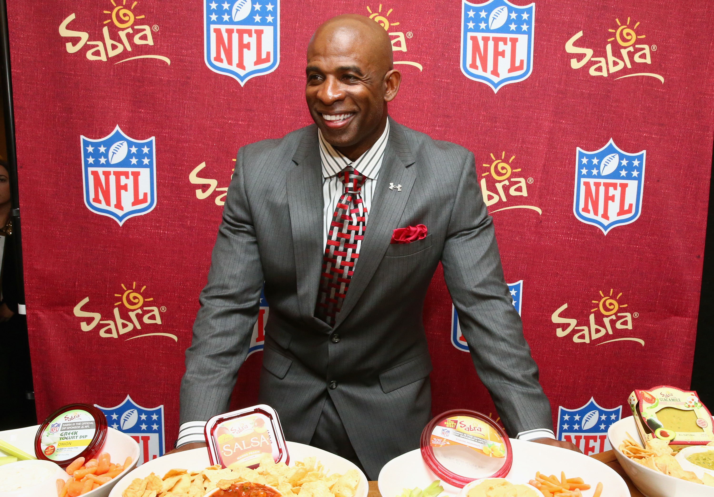 Former NFL player Deion Sanders.  (Photo by Astrid Stawiarz/Getty Images for DirecTV)