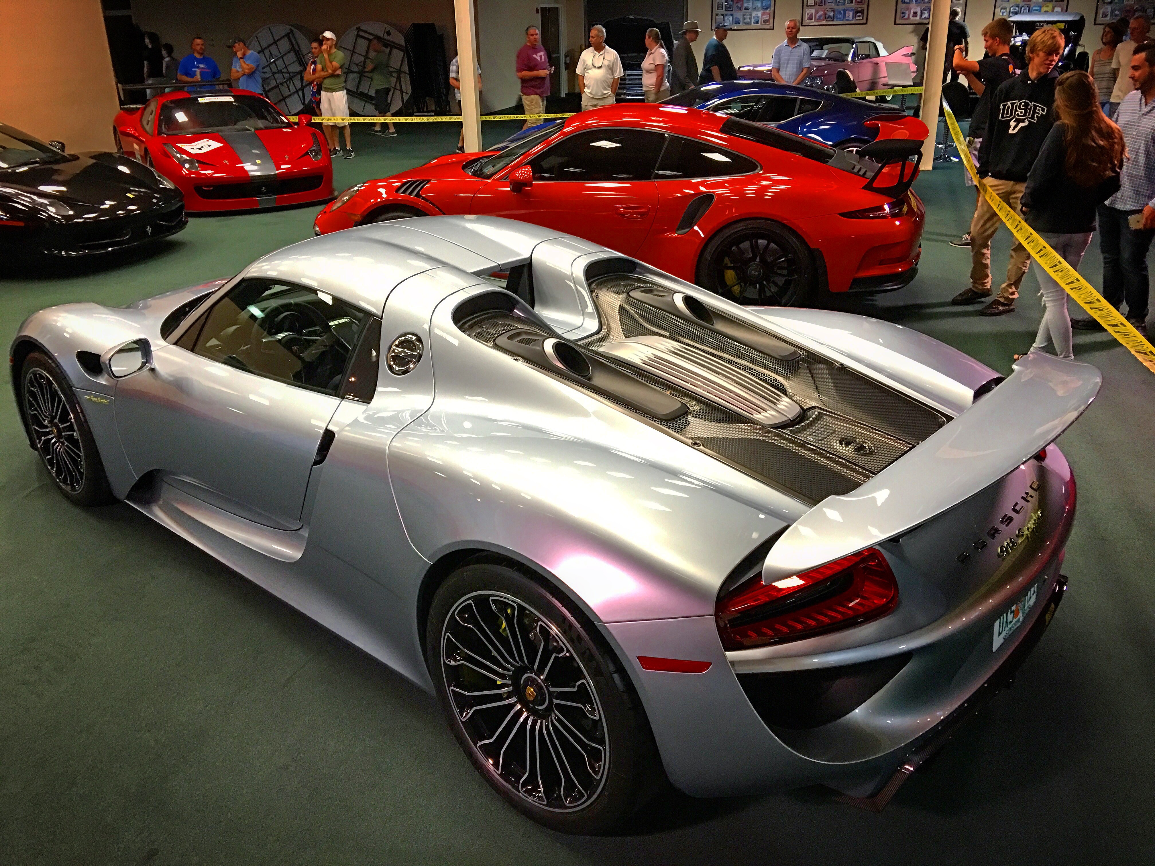 Porsche 918 Spyder in silver, because the police never notice silver cars.